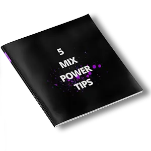 "5 Mix Power Tips" booklet on white background with shadow