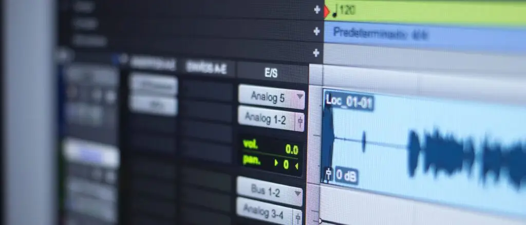 Pro Tools Edit Window with waveform