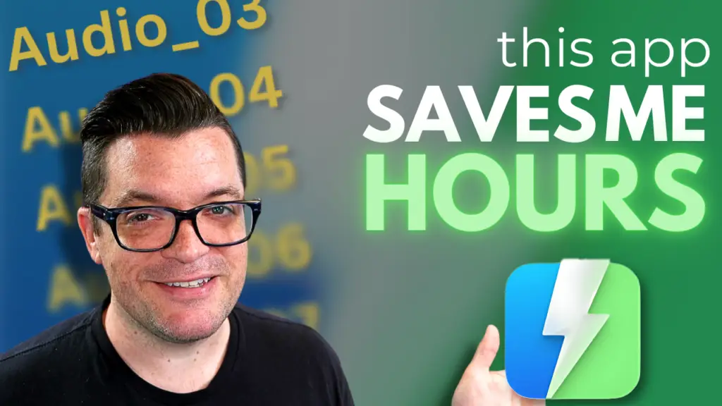 Video thumbnail graphic featuring Dana Nielsen smiling at camera next to text, "This App Saves Me Hours"