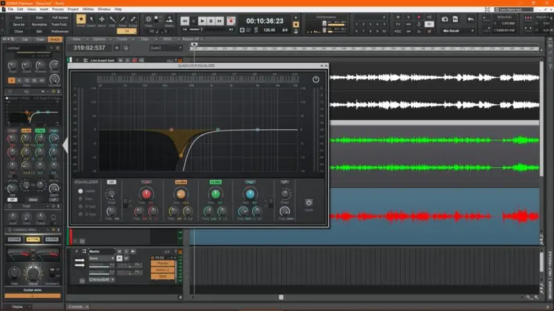 Guit stem high passed